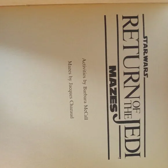 Vintage Set of 2 Return of the Jedi Activity books " used" - Picture 7 of 11